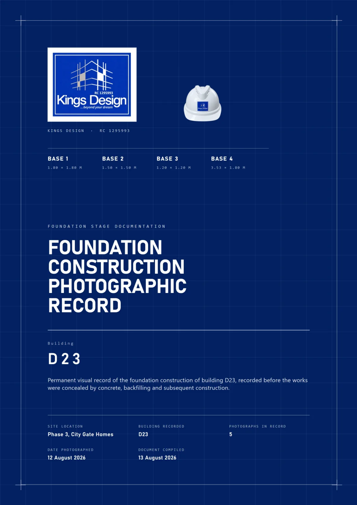Kings Design Foundation Record for Kings Design